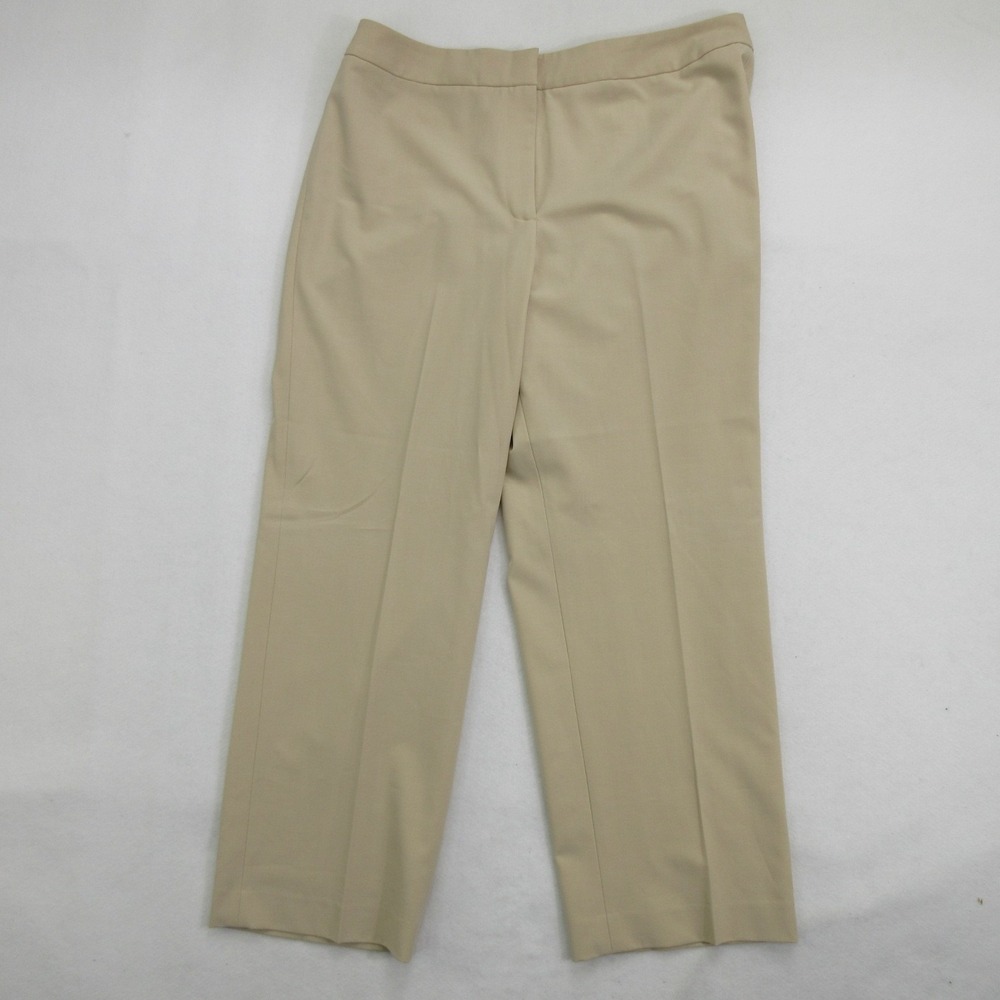 Talbots Petites Women's Pants Size 16P Stretch Beige Professional Dress Slacks